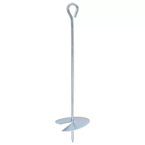vidaXL Földi horgony 10 pcs Ezüst Ø10 x 40 cm Galvanizált fém