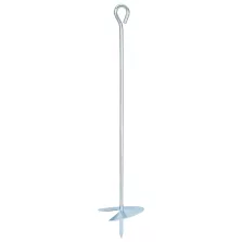   vidaXL Földi horgony 10 pcs Ezüst Ø10 x 50 cm Galvanizált fém