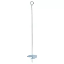   vidaXL Földi horgony 2 pcs Ezüst Ø10 x 60 cm Galvanizált fém