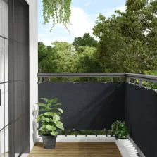   vidaXL 75x400 cm antracit Oxford szövetű erkély ablak sötétítő
