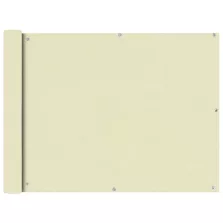   vidaXL 90x400 cm Krém Oxford szövetű erkély ablak sötétítő