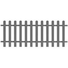 vidaXL WPC léckerítés 200 x 80 cm