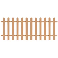 vidaXL WPC léckerítés 200 x 80 cm