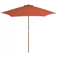 vidaXL terrakotta kültéri napernyő farúddal 270 cm