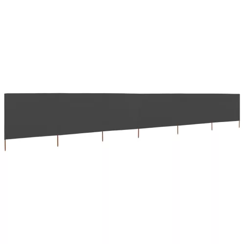 vidaXL szürke 6-paneles szövet szélellenző 800 x 80 cm