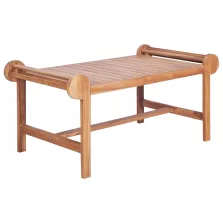 vidaXL tömör tíkfa dohányzóasztal 100 x 50 x 45 cm