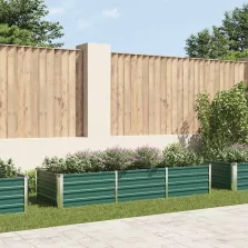   vidaXL zöld horganyzott acél kerti magaságyás 240 x 80 x 45 cm