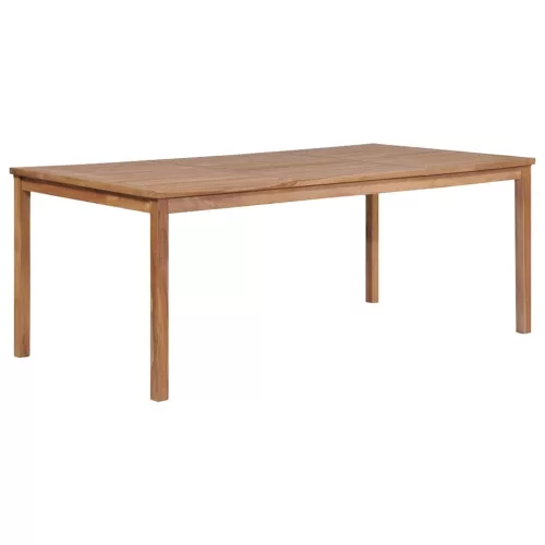 vidaXL tömör tíkfa kerti asztal 200 x 100 x 77 cm