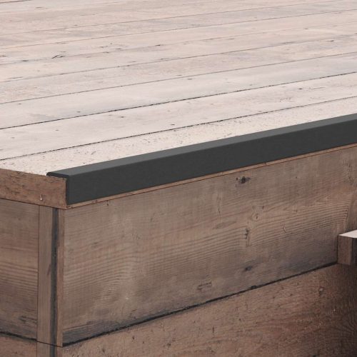 vidaXL 5 db fekete WPC teraszburkoló sarokprofil 170 cm