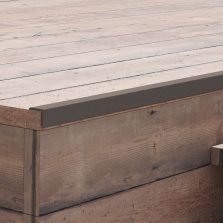   vidaXL 5 db sötétbarna WPC teraszburkoló sarokprofil 170 cm