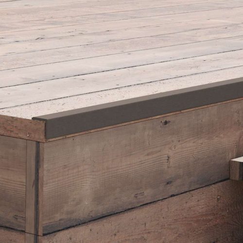 vidaXL 5 db sötétbarna WPC teraszburkoló sarokprofil 170 cm