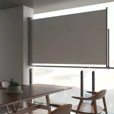   vidaXL szürke behúzható oldalsó terasz napellenző 140 x 300 cm