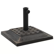   vidaXL négyzet alakú bronzszínű műgyanta napernyőtalp 12 kg