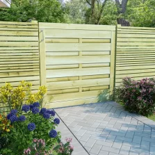vidaXL zöld impregnált fenyőfa kertkapu 100 x 100 cm
