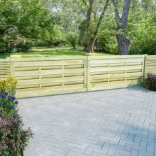 vidaXL 2 db zöld impregnált fenyőfa kertkapu 150 x 75 cm
