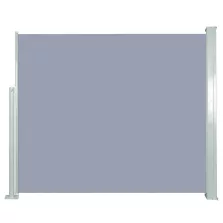 vidaXL szürke behúzható oldalsó napellenző 120 x 300 cm