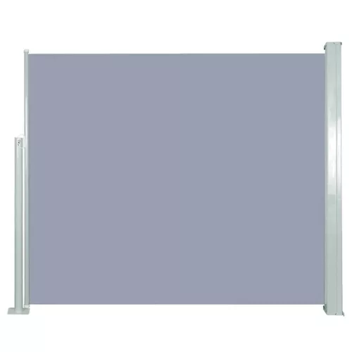 vidaXL szürke behúzható oldalsó napellenző 120 x 300 cm