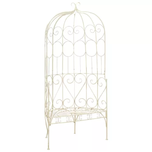 vidaXL fehér antik vas kerti pad 95 cm