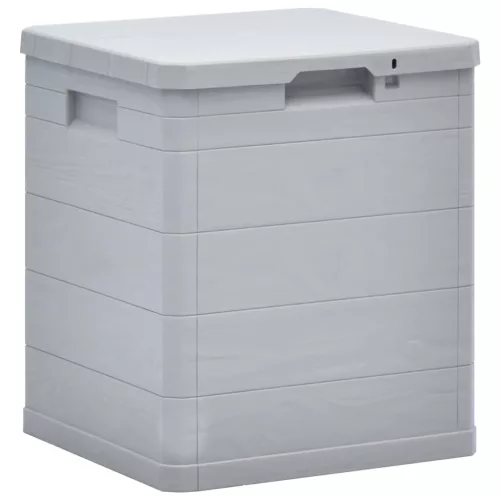 vidaXL világosszürke kerti tárolóláda 90 L