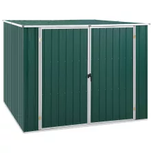   vidaXL zöld horganyzott acél kerti fészer 195 x 198 x 159 cm