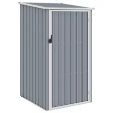   vidaXL szürke horganyzott acél kerti fészer 87 x 98 x 159 cm
