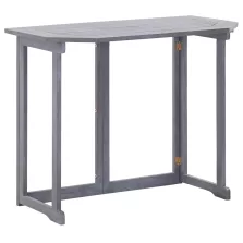   vidaXL tömör akácfa összecsukható erkélyasztal 90x50x74 cm
