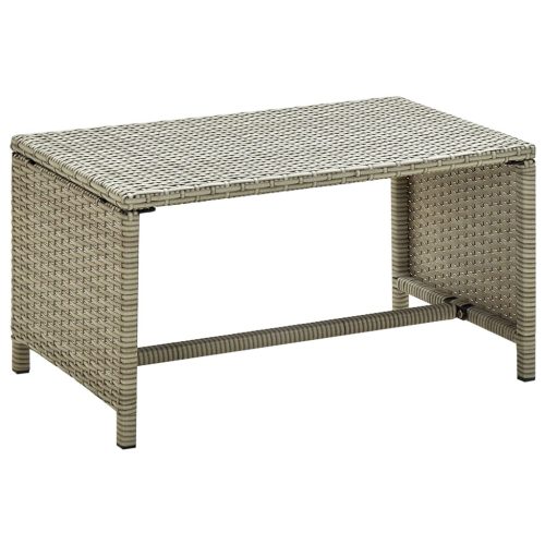 vidaXL bézs polyrattan dohányzóasztal 70 x 40 x 38 cm