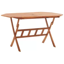   vidaXL tömör akácfa összecsukható kerti asztal 135 x 85 x 75 cm