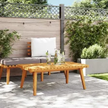   vidaXL tömör akácfa kerti dohányzóasztal 90 x 55 x 35 cm