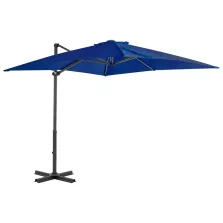   vidaXL azúrkék konzolos napernyő alumíniumrúddal 250 x 250 cm
