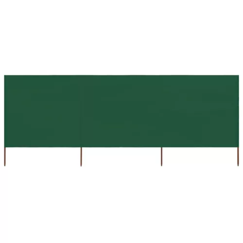vidaXL 3 paneles zöld szövet szélfogó 400 x 80 cm
