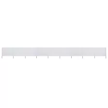   vidaXL homokfehér 9 paneles szövet szélfogó 1200 x 160 cm