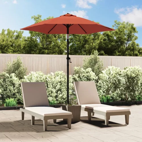 vidaXL terrakotta alumínium napernyő 200 x 224 cm