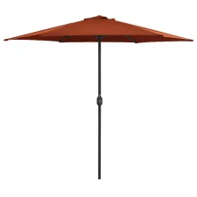   vidaXL terrakotta kültéri napernyő alumíniumrúddal 270 x 246 cm