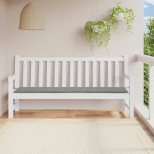 vidaXL szürke oxford szövet kerti padpárna 200x50x4 cm