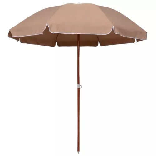 vidaXL tópszínű napernyő acélrúddal 240 cm