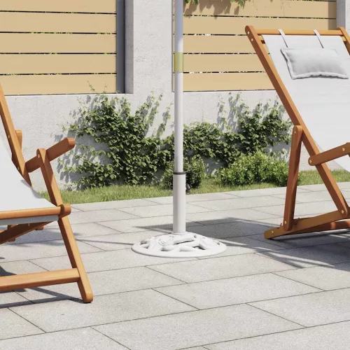 vidaXL fehér öntöttvas napernyőtalp 9 kg 40 cm