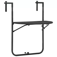   vidaXL barna rattan hatású műanyag függő erkélyasztal 60x64x83,5 cm