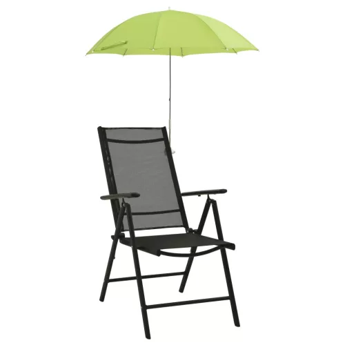 vidaXL 2 db zöld napernyő kempingszékhez 105 cm