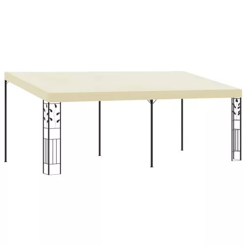 vidaXL krémszínű falra szerelhető pavilon 6 x 3 x 2,5 m
