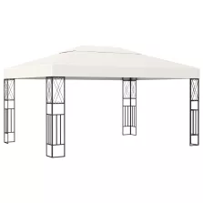 vidaXL krémszínű pavilon 3 x 4 m