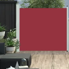   vidaXL piros kihúzható oldalsó teraszi napellenző 170 x 300 cm