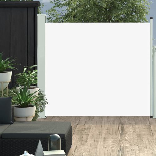 vidaXL krémszínű kihúzható oldalsó teraszi napellenző 100 x 300 cm