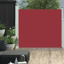   vidaXL piros behúzható oldalsó teraszi napellenző 100 x 300 cm