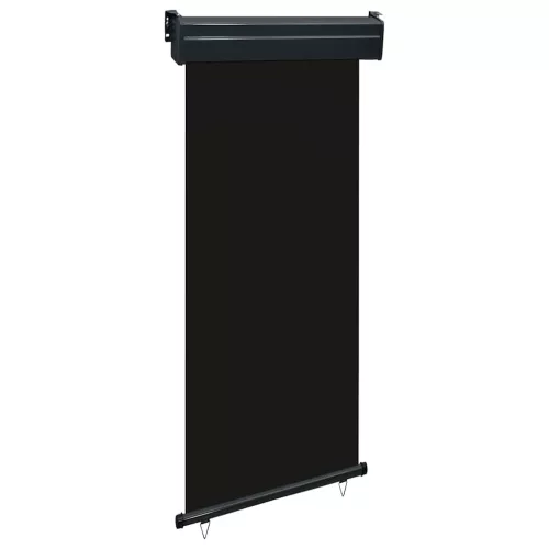 vidaXL fekete erkély oldalnapellenző 85 x 250 cm