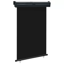 vidaXL fekete erkély oldalnapellenző 125 x 250 cm