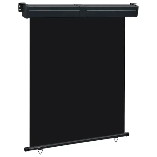 vidaXL fekete erkély oldalnapellenző 145 x 250 cm