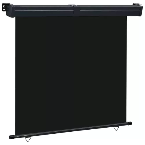 vidaXL fekete erkély oldalnapellenző 165 x 250 cm