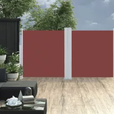 vidaXL barna behúzható oldalsó napellenző 120 x 600 cm