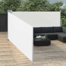   vidaXL krémszínű behúzható oldalsó napellenző 100 x 1000 cm